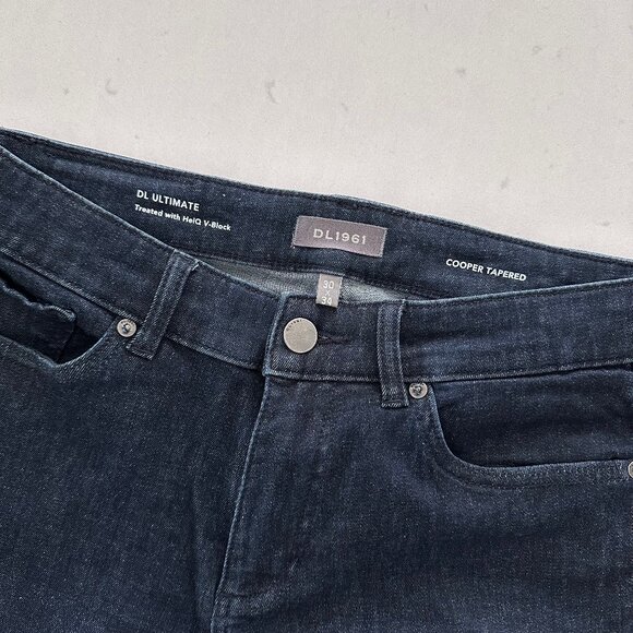 DL1961 COOPER TAPERED JEANS IN NAVY - Picture 2 of 3